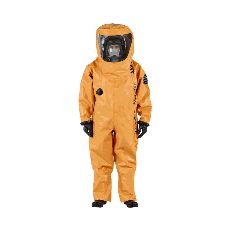 Ansell AlphaTec FLASH type CV/VP1 — Type 1 / Level A gas-tight protective suit
