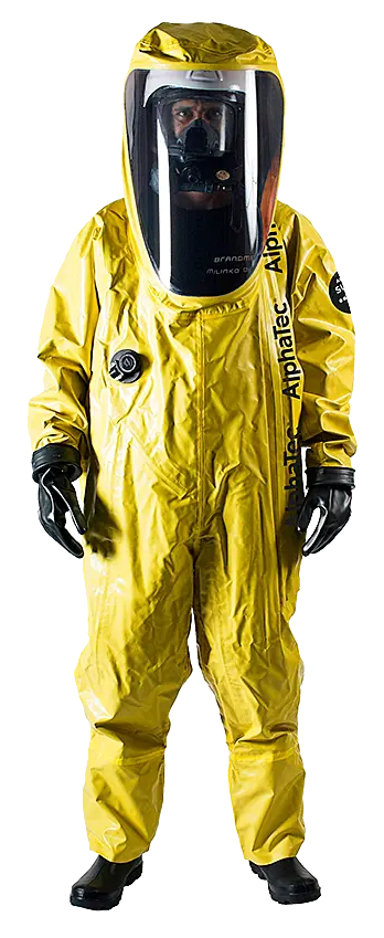 Ansell AlphaTec SUPER Type T — gazoszczelny kombinezon ochronny typu 1 (butyl/Viton) — Kombinezony specjalistyczne | SafeTech — 3