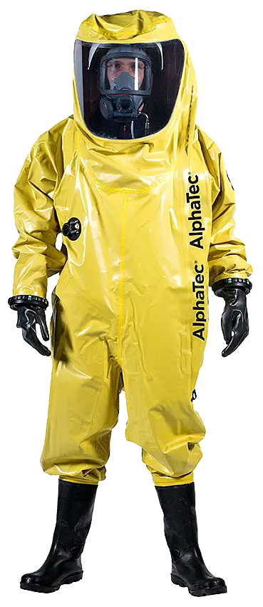 Ansell AlphaTec SUPER Type T — gazoszczelny kombinezon ochronny typu 1 (butyl/Viton) — Kombinezony specjalistyczne | SafeTech — 4