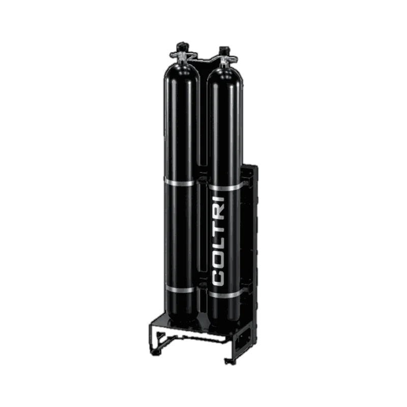 Luftbank 2×50 l / 420 bar — COLTRI (Pufferflaschen-Einheit)