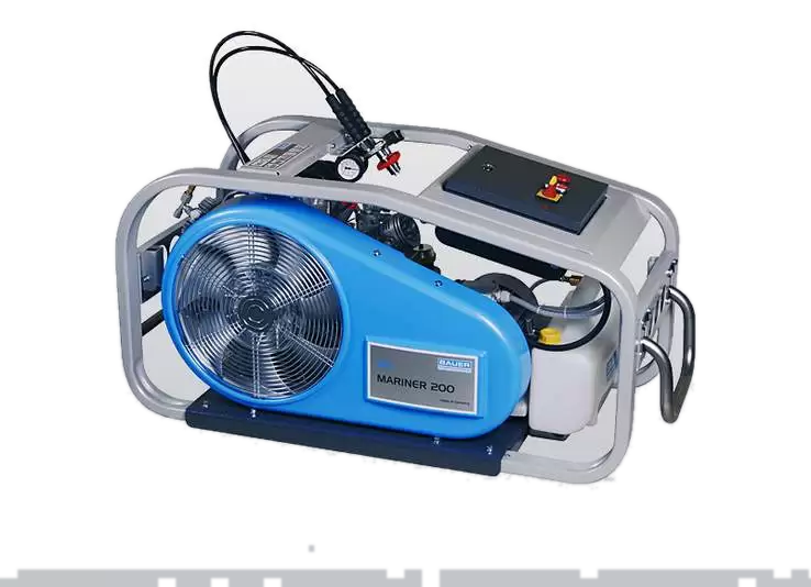 Bauer MARINER 200 / 250 — mobilny kompresor powietrza oddechowego (200–250 l/min)
