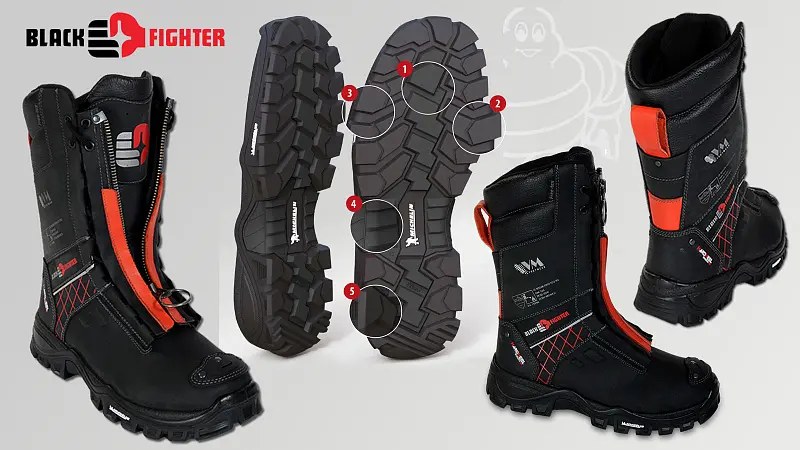 Feuerwehrstiefel Black Fighter — Buty strażackie | SafeTech — 3