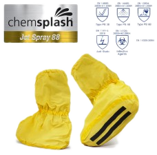 Chemsplash — akcesoria jednorazowe (ochraniacze obuwia, rękawów, kaptury, typ PB 6B)