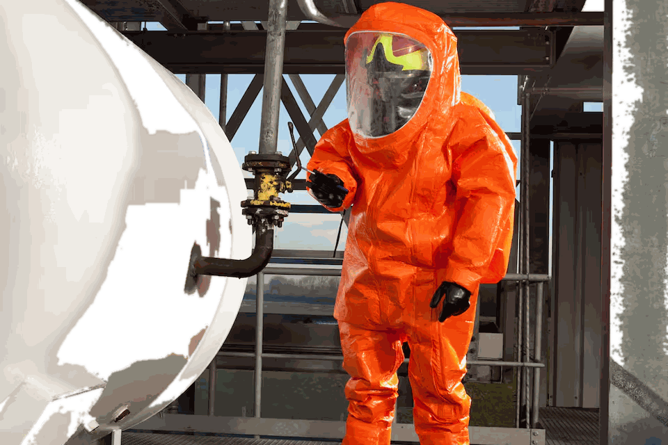 Dräger CPS 5900 — gazoszczelny kombinezon ochronny (ergonomiczny krój) — Kombinezony specjalistyczne | SafeTech — 3