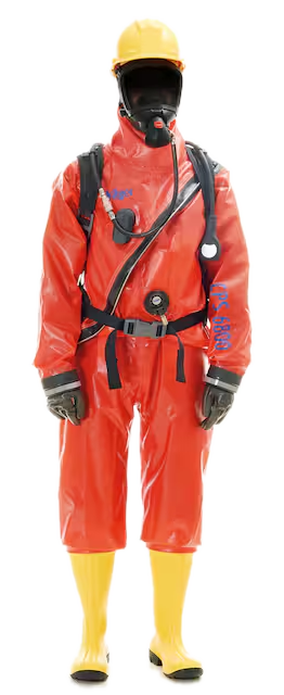 Dräger CPS 6800 — gazoszczelny kombinezon ochronny typu 1b (Umex)