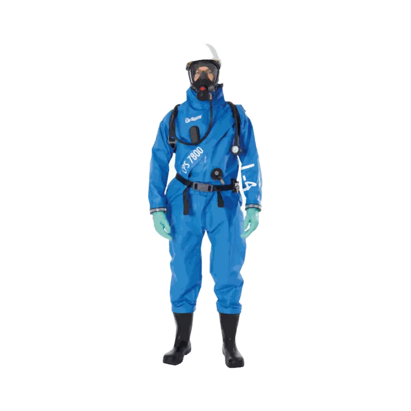 Dräger CPS 7800 — газонепроникний костюм багаторазового використання (комфорт та гнучкість) — Спеціалізовані захисні костюми | SafeTech
