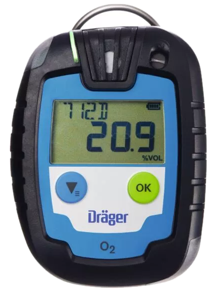 Dräger Pac 6000 — detektor jednogazowy (CO, H₂S, SO₂, O₂)