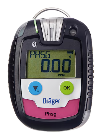 Dräger Pac 8000 — detektor jednogazowy do gazów specjalnych (m.in. CO₂, Cl₂, NH₃, PH₃, O₃)