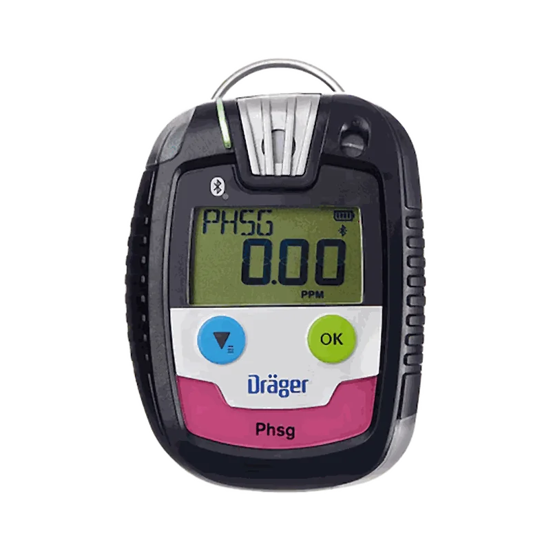 Dräger Pac 8000 — detektor jednogazowy do gazów specjalnych (m.in. CO₂, Cl₂, NH₃, PH₃, O₃)