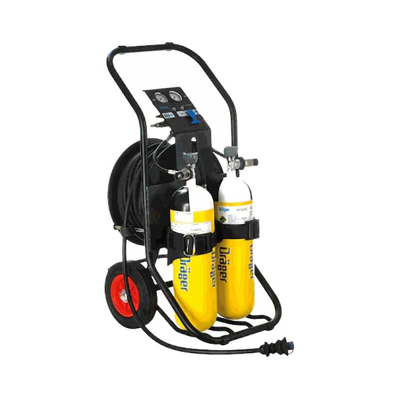 Dräger PAS® AirPack 1 — przewoźny system zasilania powietrzem oddechowym — Aparaty oddechowe i ucieczkowe | SafeTech