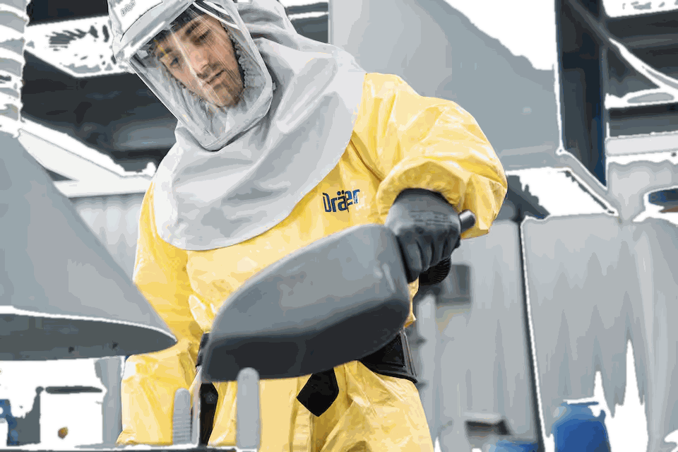Dräger SPC 4400 — kombinezon chemoodporny typu 3/4/5/6 (CPM / CLF) — Kombinezony specjalistyczne | SafeTech — 6