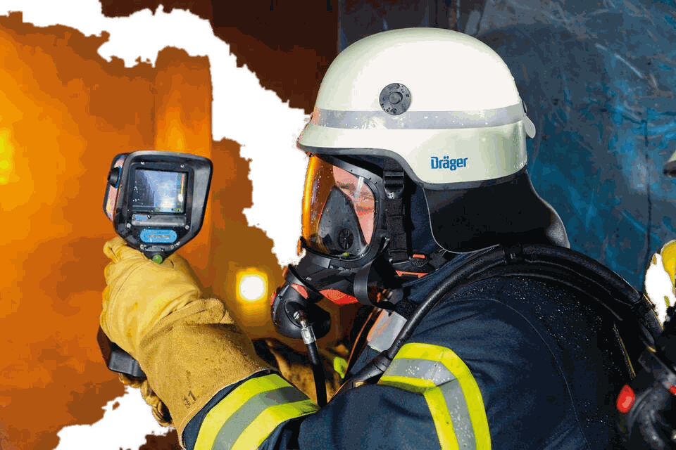 Dräger UCF 7000 — iskrobezpieczna strażacka kamera termowizyjna — Kamery termowizyjne | SafeTech — 3