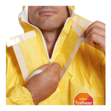 DuPont Tychem® 2000 C — kombinezon chemoodporny typu 3/4/5/6 — Kombinezony specjalistyczne | SafeTech — 2