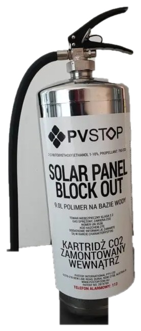 Gaśnica do paneli fotowoltaicznych PV STOP