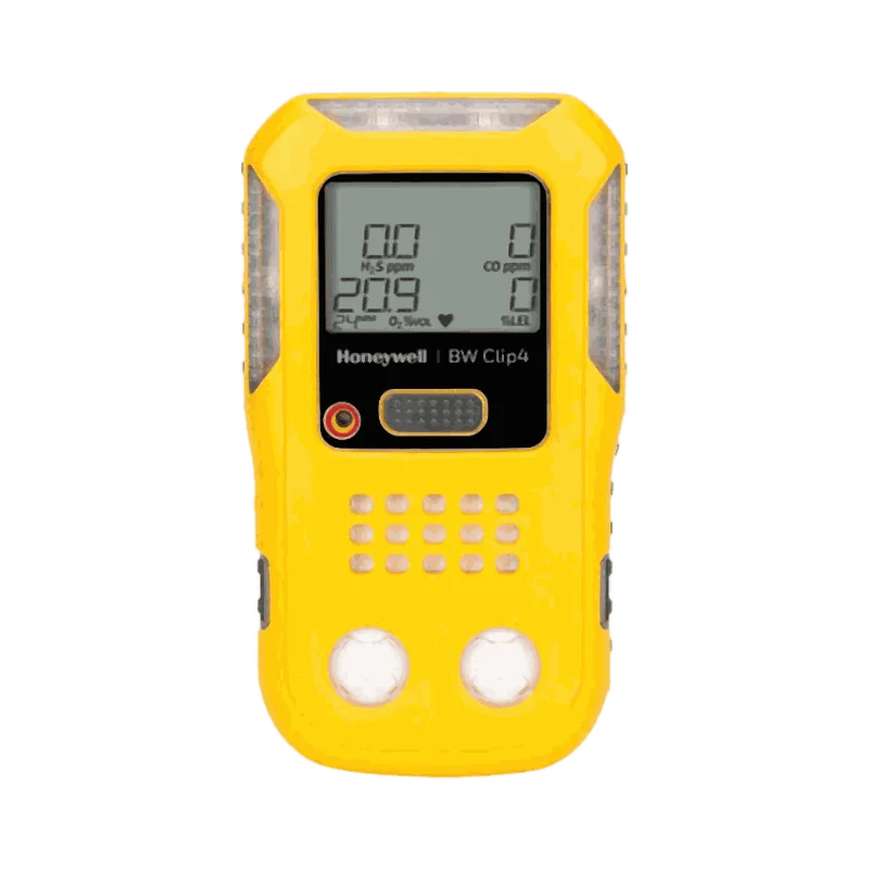 Honeywell BW™ Clip4 — wartungsfreies 4-Gas-Messgerät (H₂S, CO, O₂, brennbare Gase)