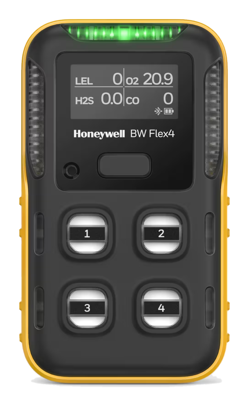 Honeywell BW™ Flex Series — detektor wielogazowy (do 4 gazów, ponad 15 czujników)