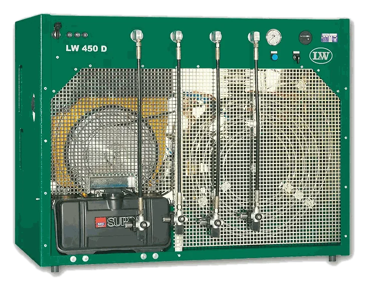 LW 450 D Verbrennungsmotor-Kompressor — stationärer/mobiler Atemluftkompressor