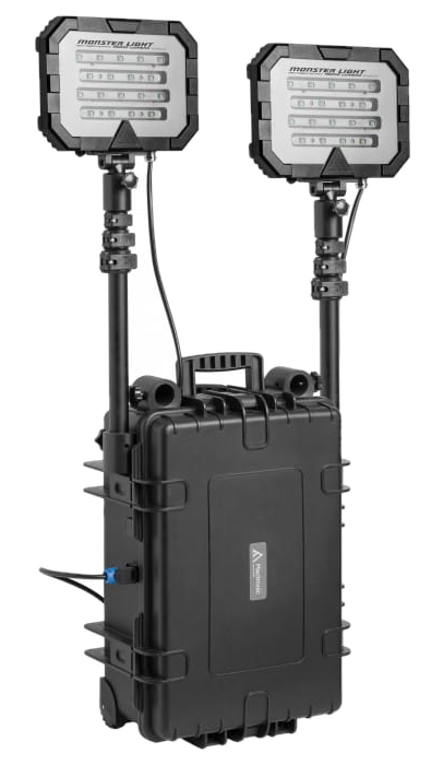 Mactronic MONSTER LIGHT TWIN — przenośny system oświetleniowy, 36 000 lm