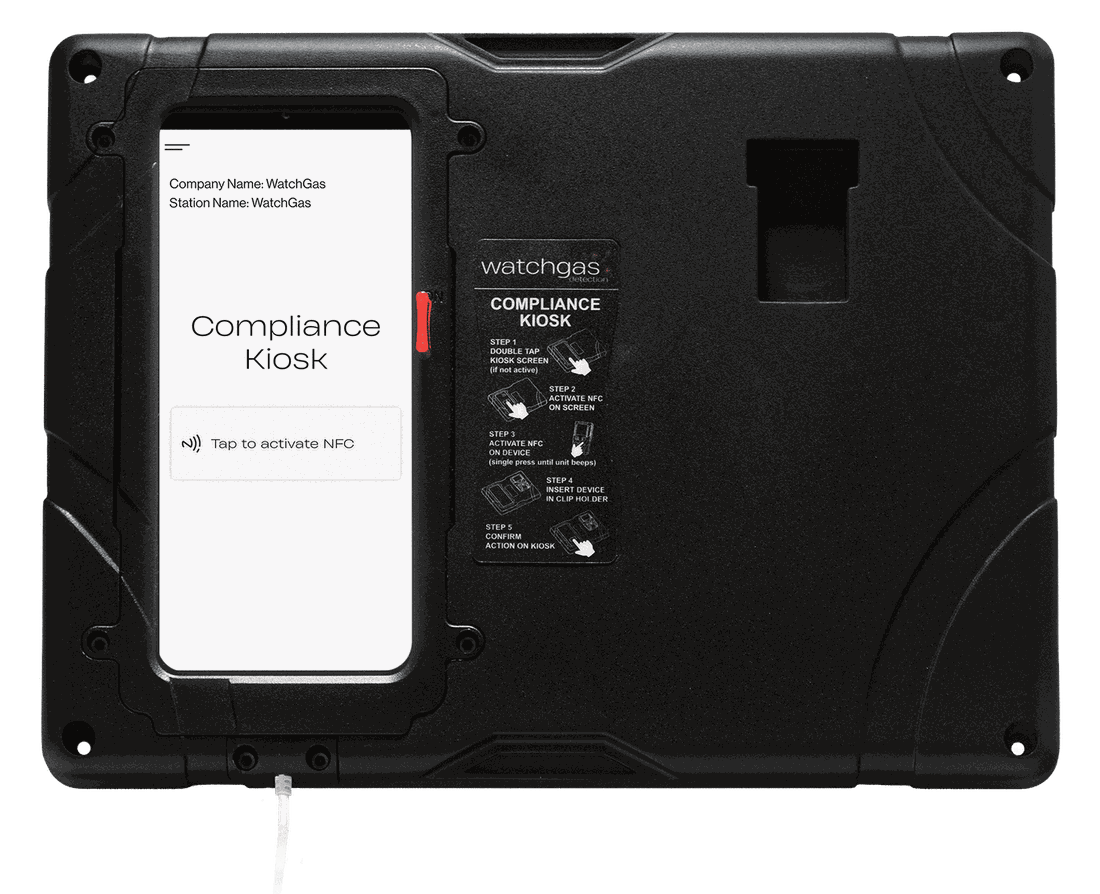WatchGas SST Dock i Compliance Kiosk — stacje testowo-kalibracyjne SST