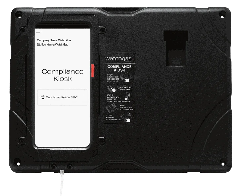 WatchGas SST Dock und Compliance Kiosk — SST-Test- und Kalibrierstationen — Kalibrier- & Dockingstationen | SafeTech