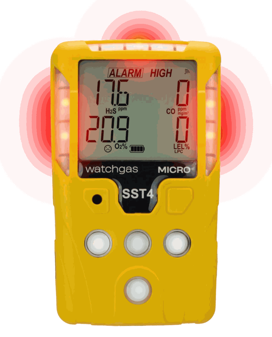 WatchGas SST4 Micro / Mini — detektor 4-gazowy (Solid State, IP65/68) — Detektory wielogazowe | SafeTech — 2