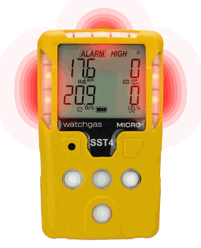 WatchGas SST4 Micro / Mini — detektor 4-gazowy (Solid State, IP65/68) — Detektory wielogazowe | SafeTech — 2