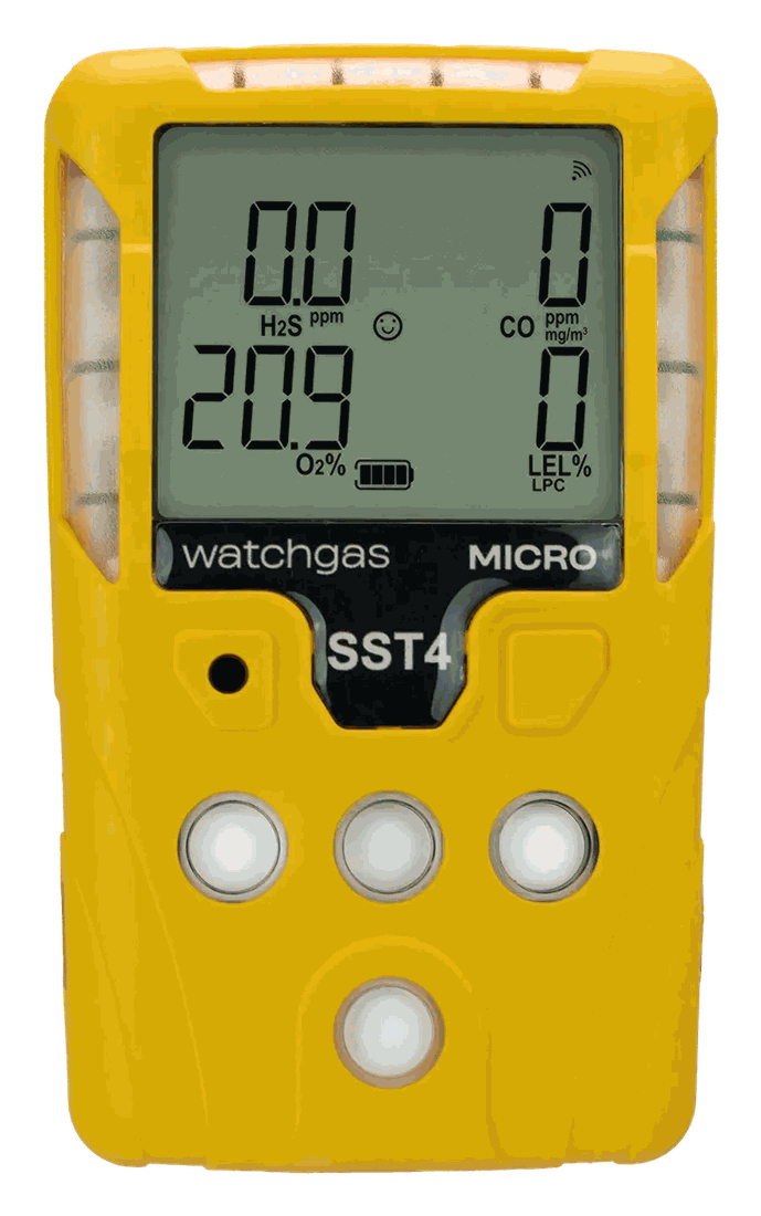 WatchGas SST4 Micro / Mini — detektor 4-gazowy (Solid State, IP65/68)