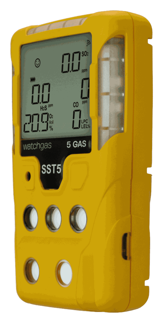 WatchGas SST5 — kompaktowy detektor wielogazowy (1–5 gazów) — Detektory wielogazowe | SafeTech — 3