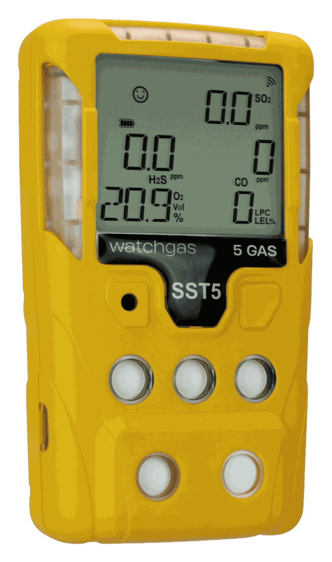 WatchGas SST5 — kompaktowy detektor wielogazowy (1–5 gazów) — Detektory wielogazowe | SafeTech — 4
