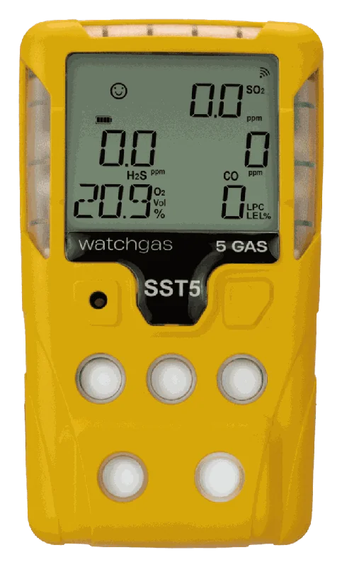 WatchGas SST5 — kompakter Mehrgasdetektor (1–5 Gase)