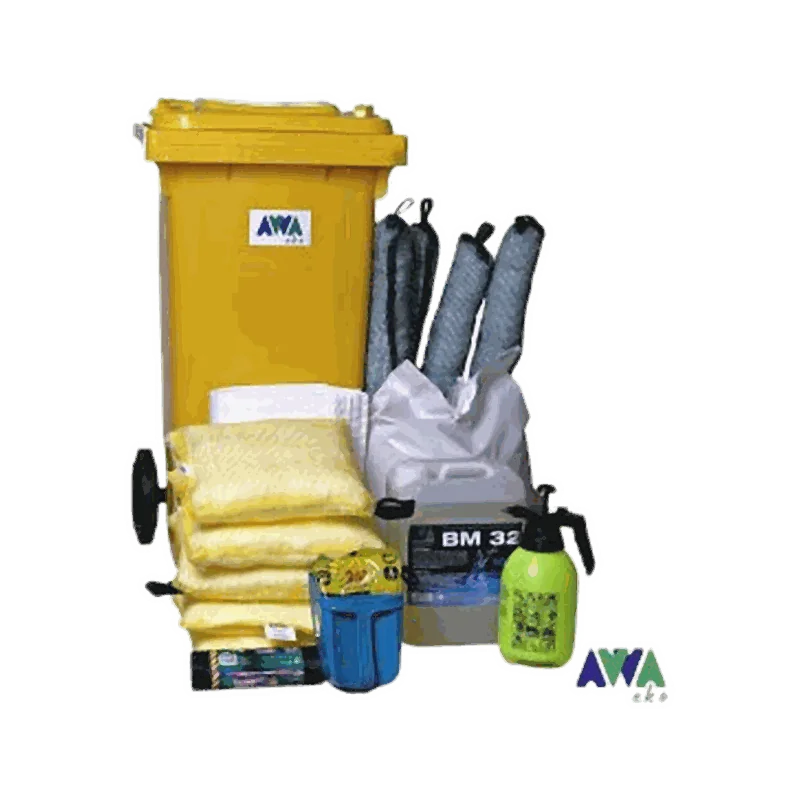 Zestawy sorbentowe 60 L i 120 L — mobilne zestawy do awaryjnej likwidacji rozlewów